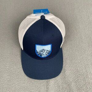 Columbia Sportswear Trucker SnapBack Hat Cap Blue Mountains Adult OSFM
